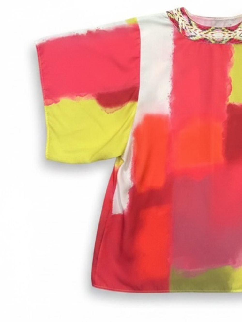 Sharon Young Summer In Bloom Abstract Print Kimono Size S/M - Picture 2 of 11